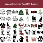 Mega Christmas Dog SVG Bundle main cover.