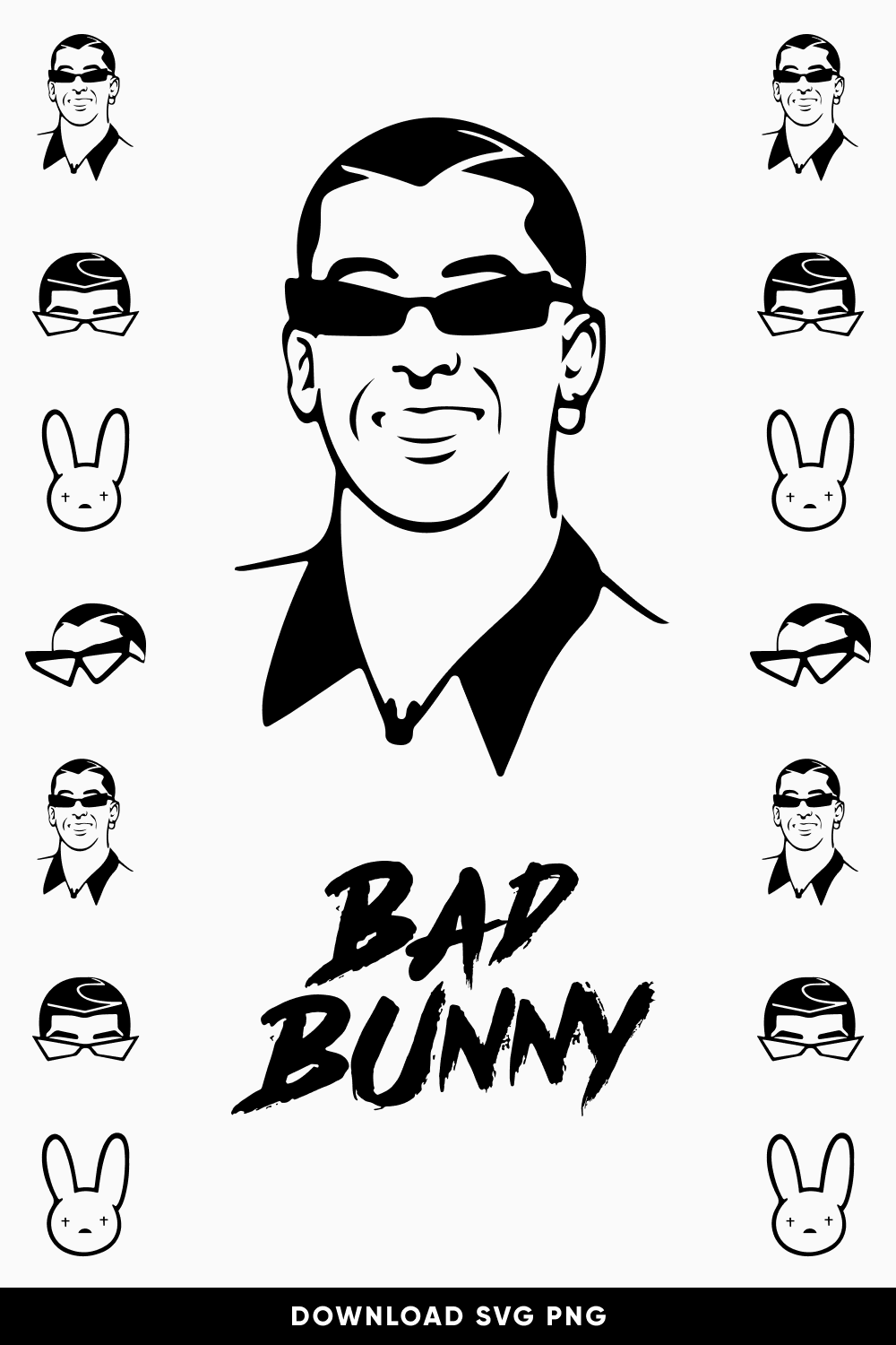 Bad Bunny SVG Bundle.