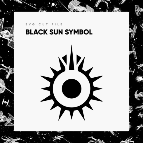 Black sun symbol svg free.