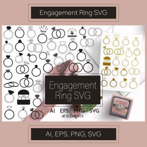 Engagement Ring SVG main cover.