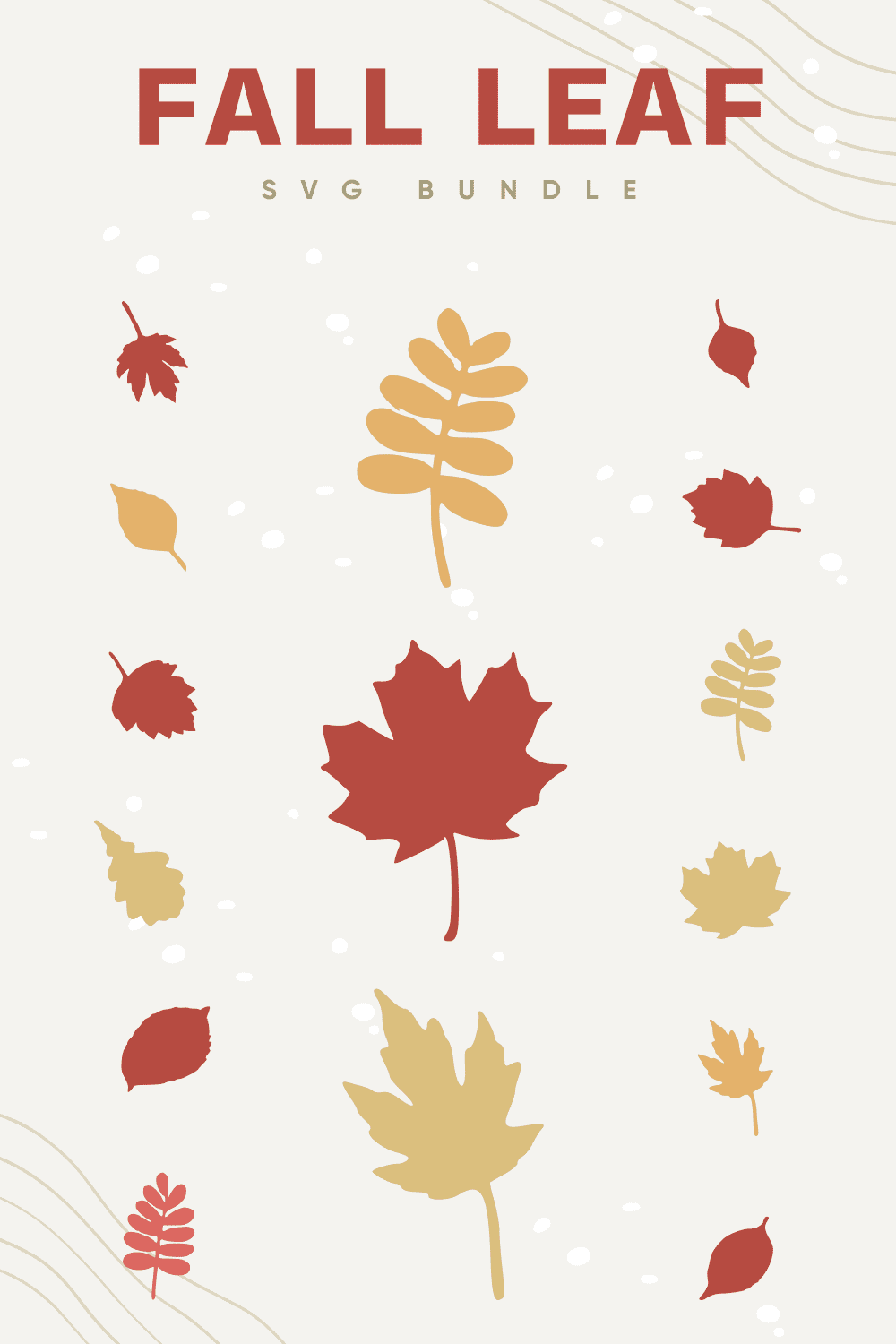 Fall Leaf SVG - preview image.