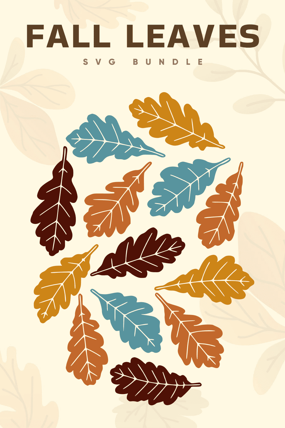 Fall Leaves SVG, JPG & PNG - preview image.