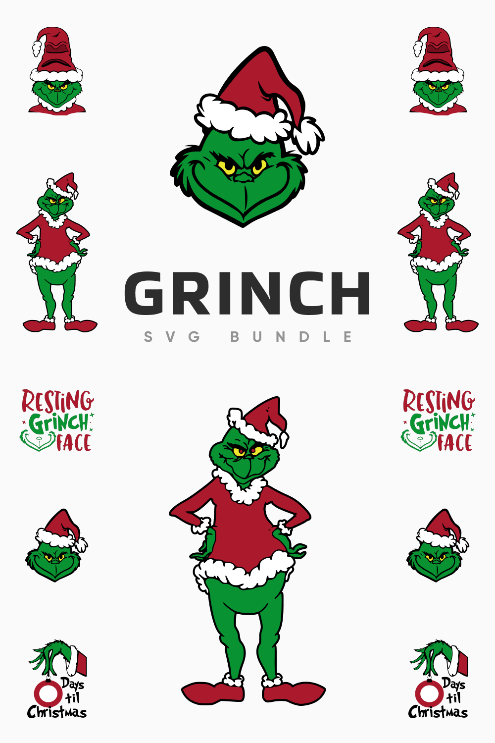 Grinch SVG Bundle.