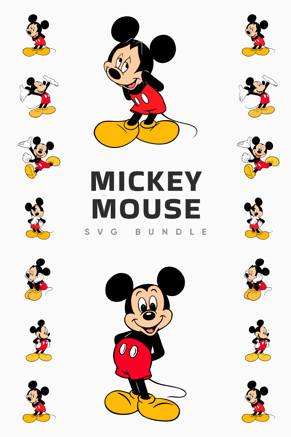 Mickey Mouse SVG Bundle.