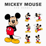 Mickey mouse svg bundle main cover.