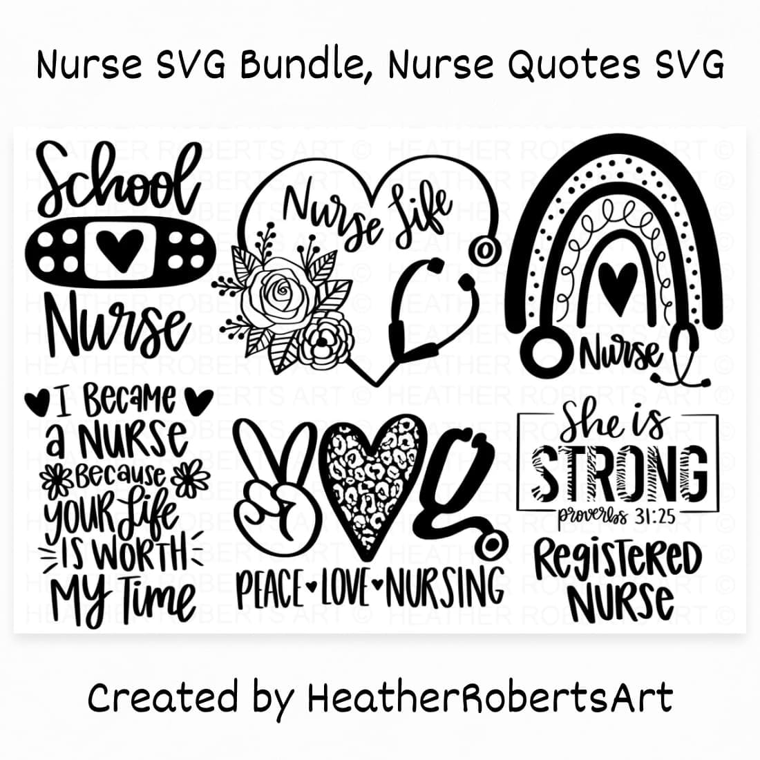 Nurse Quotes SVG main cover.