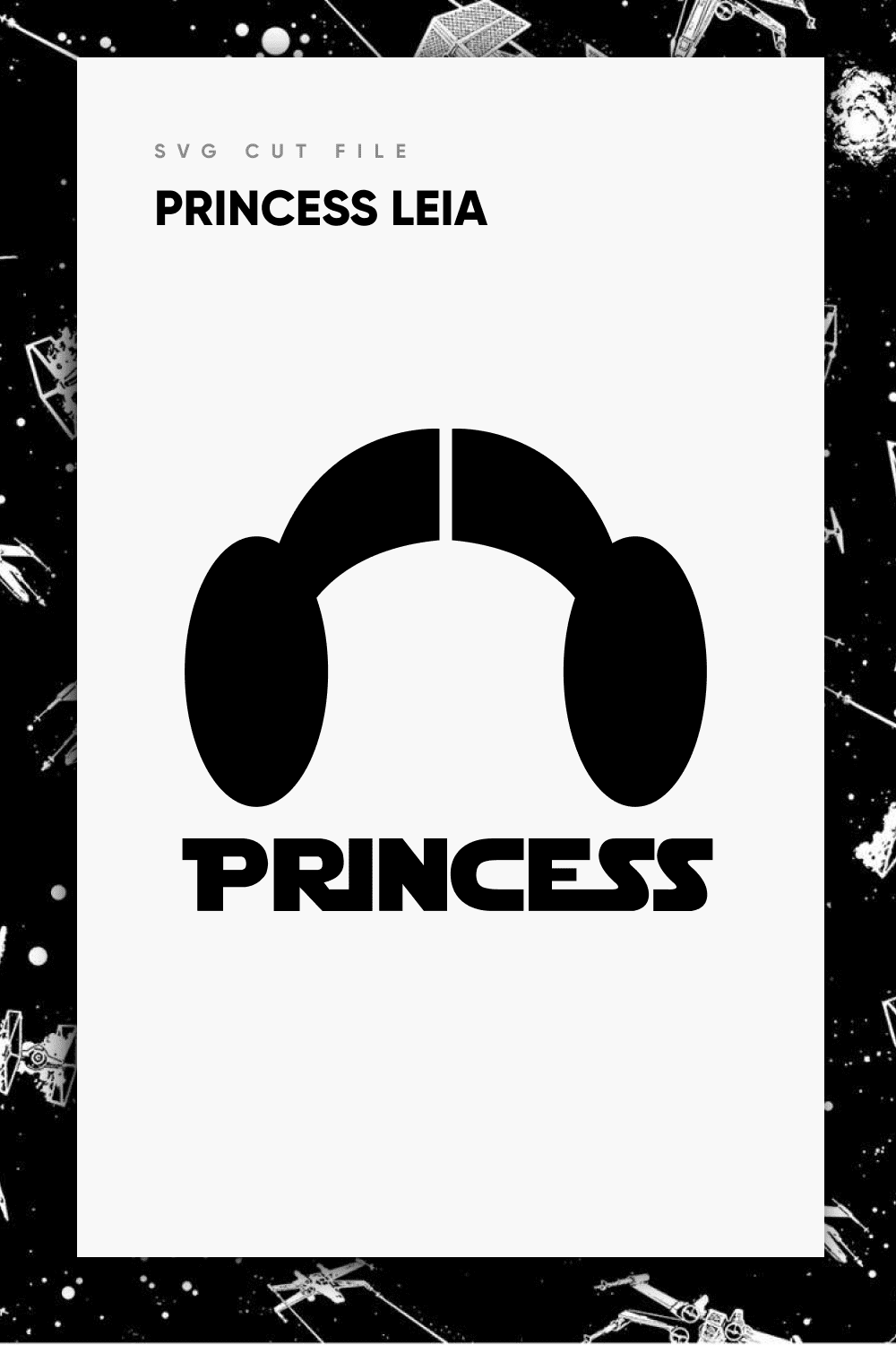 Princess Leia SVG Free.