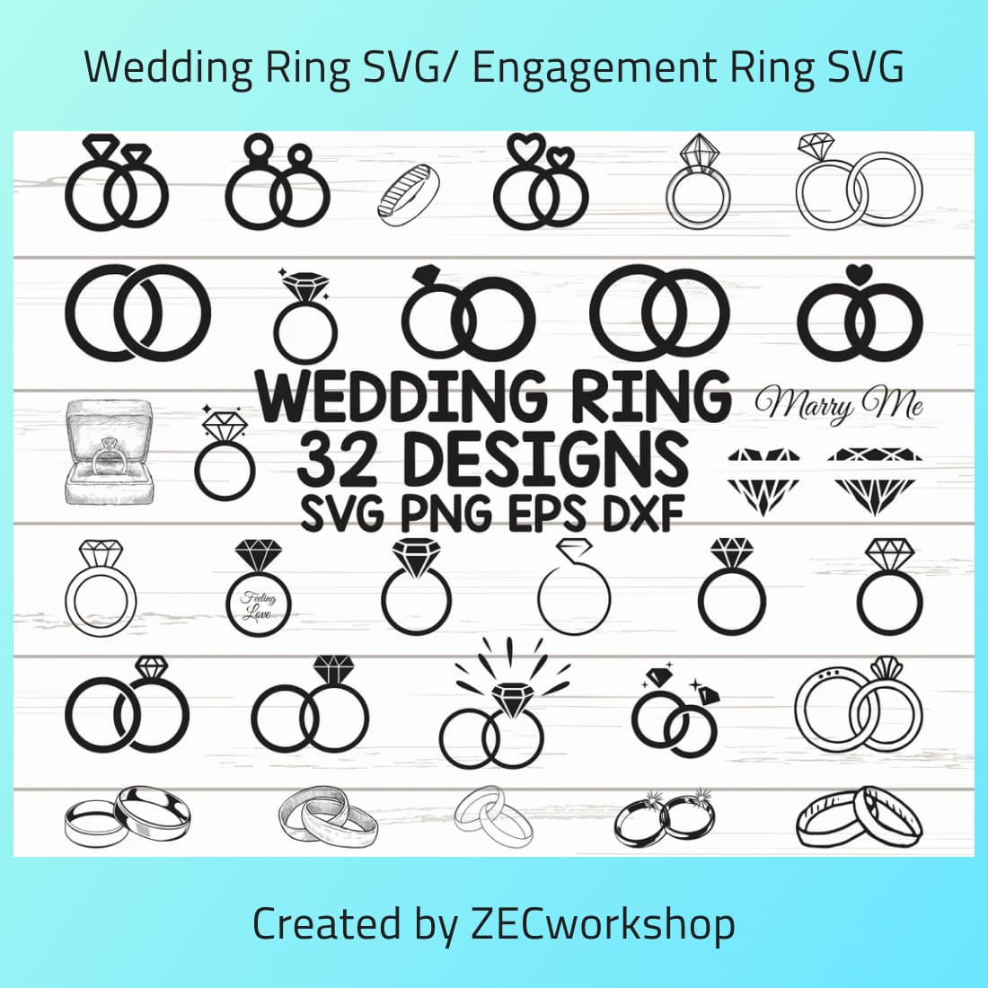 Engagement Ring SVG main cover.