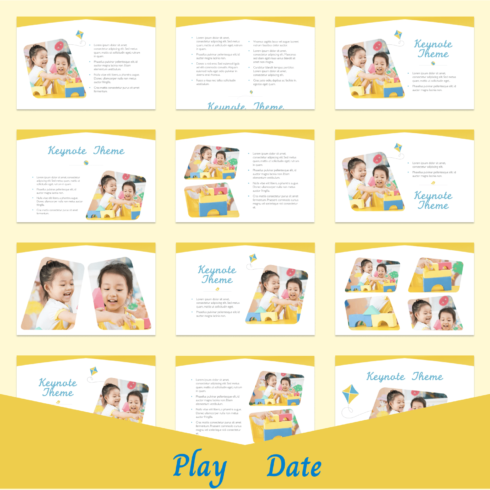 Play Date Keynote Template main cover.