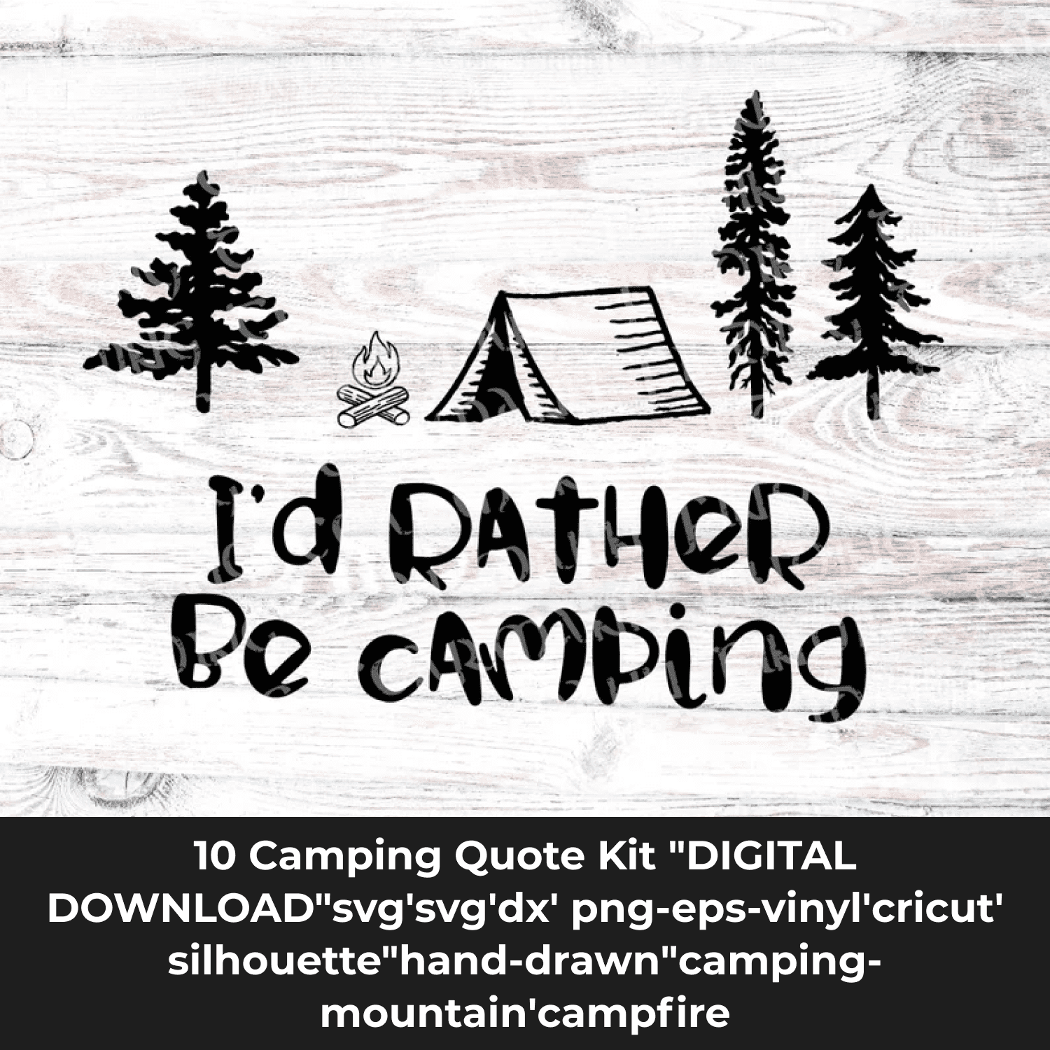 10 Camping Quote Bundle cover.