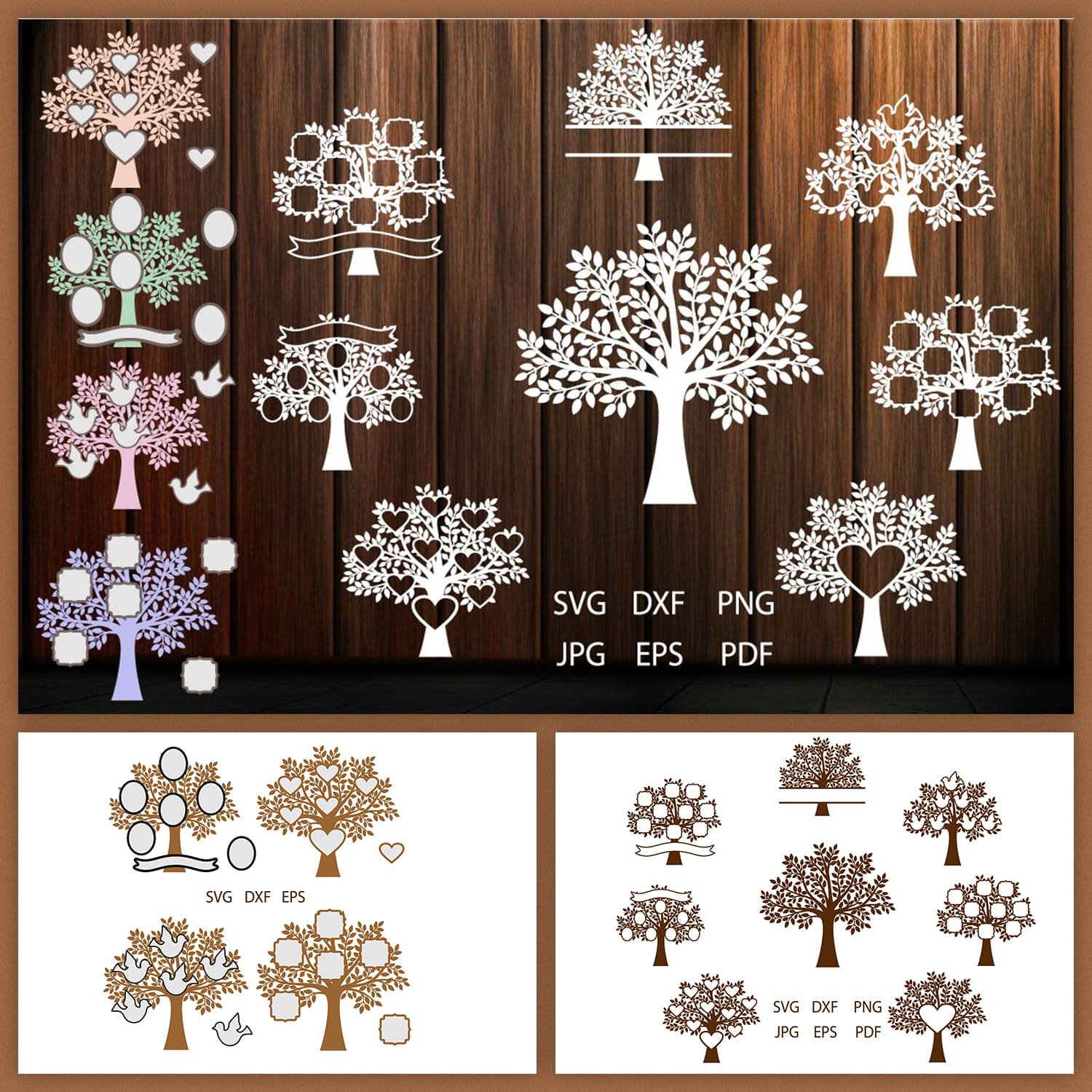 Nice family tree bundle for your design.