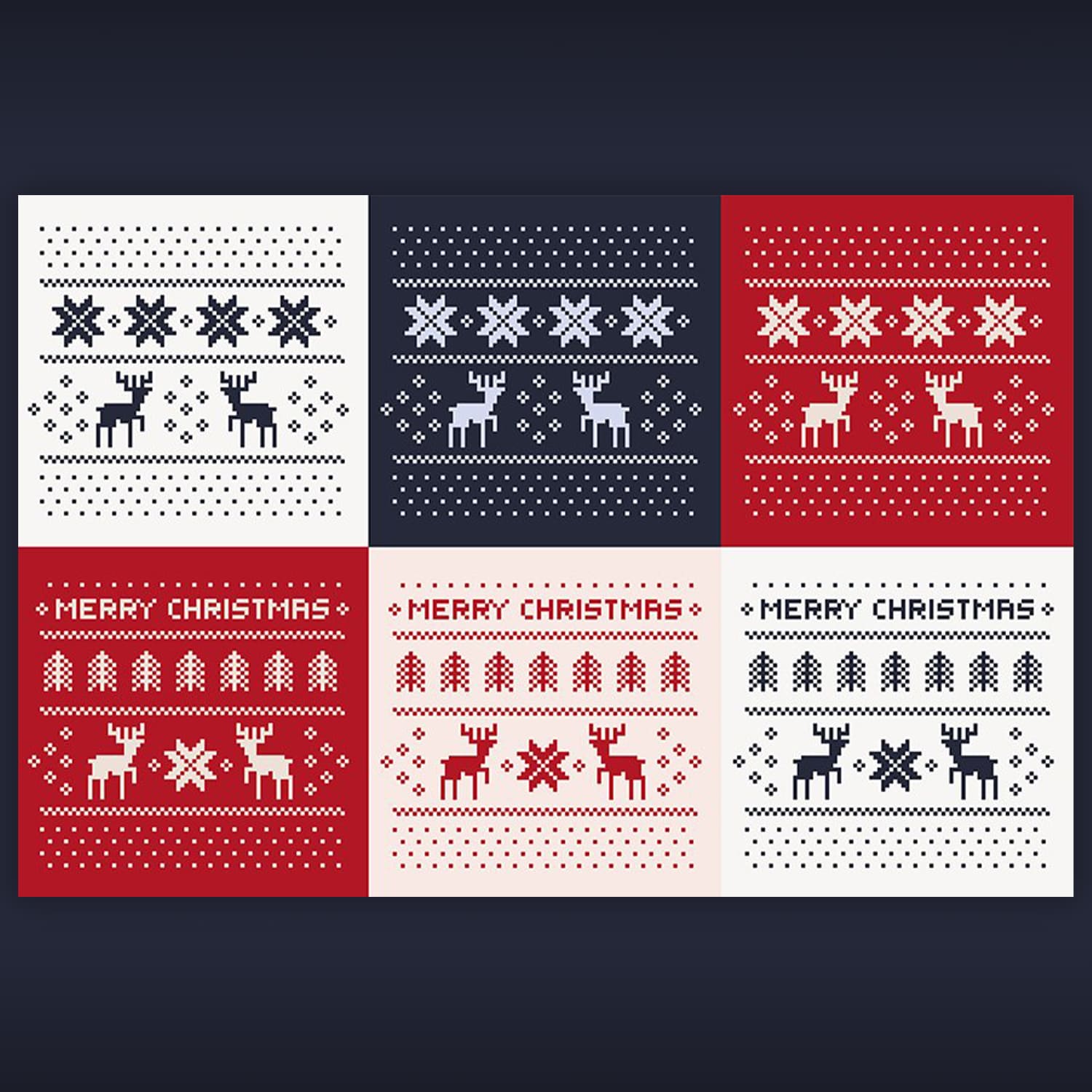 christmas winter patterns cover.