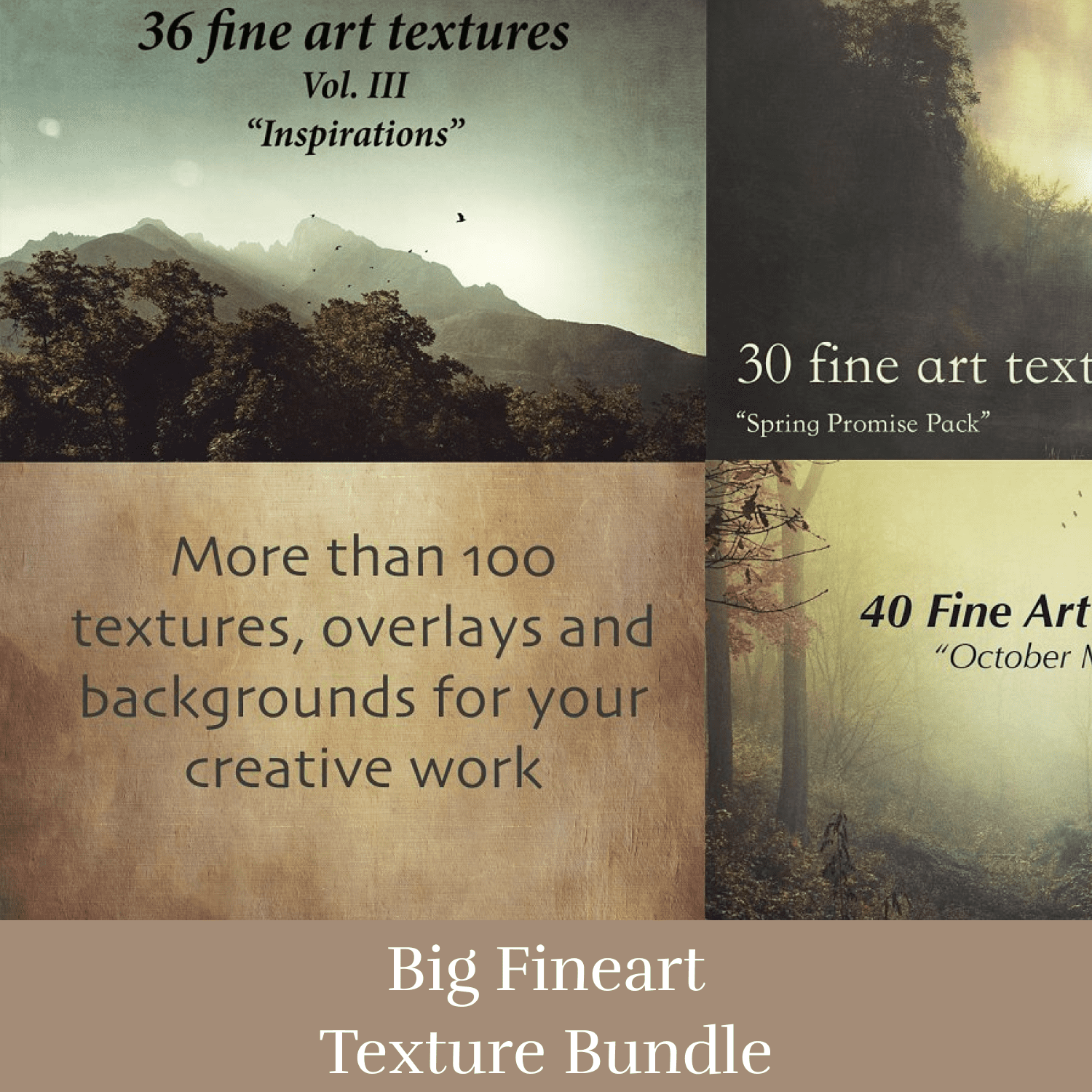 More than 100 textures, overlays and backgrounds for your creative work.