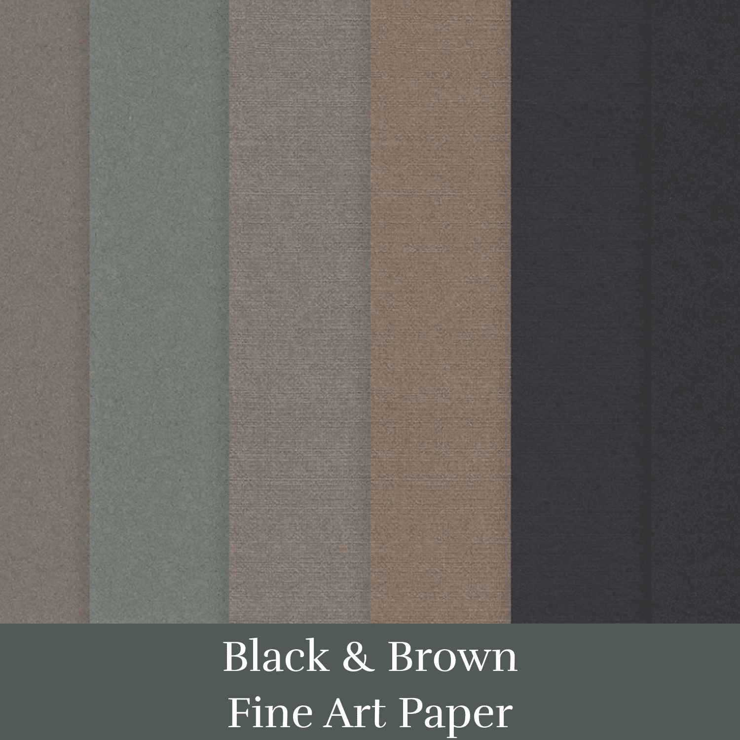 Black & Brown Fine Art Paper cover.