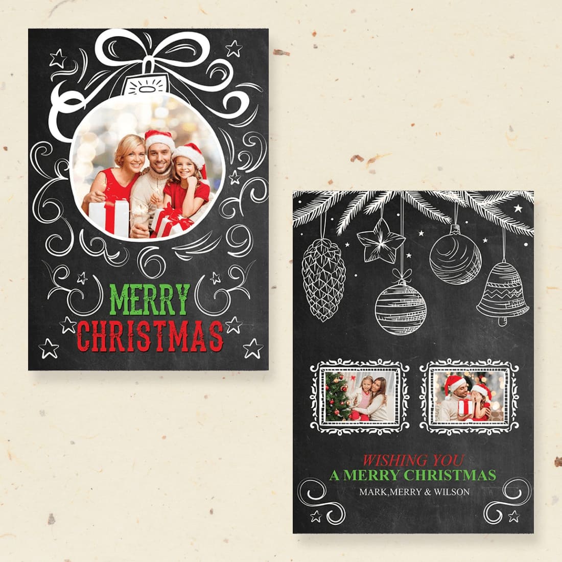 Christmas Card Template cover.