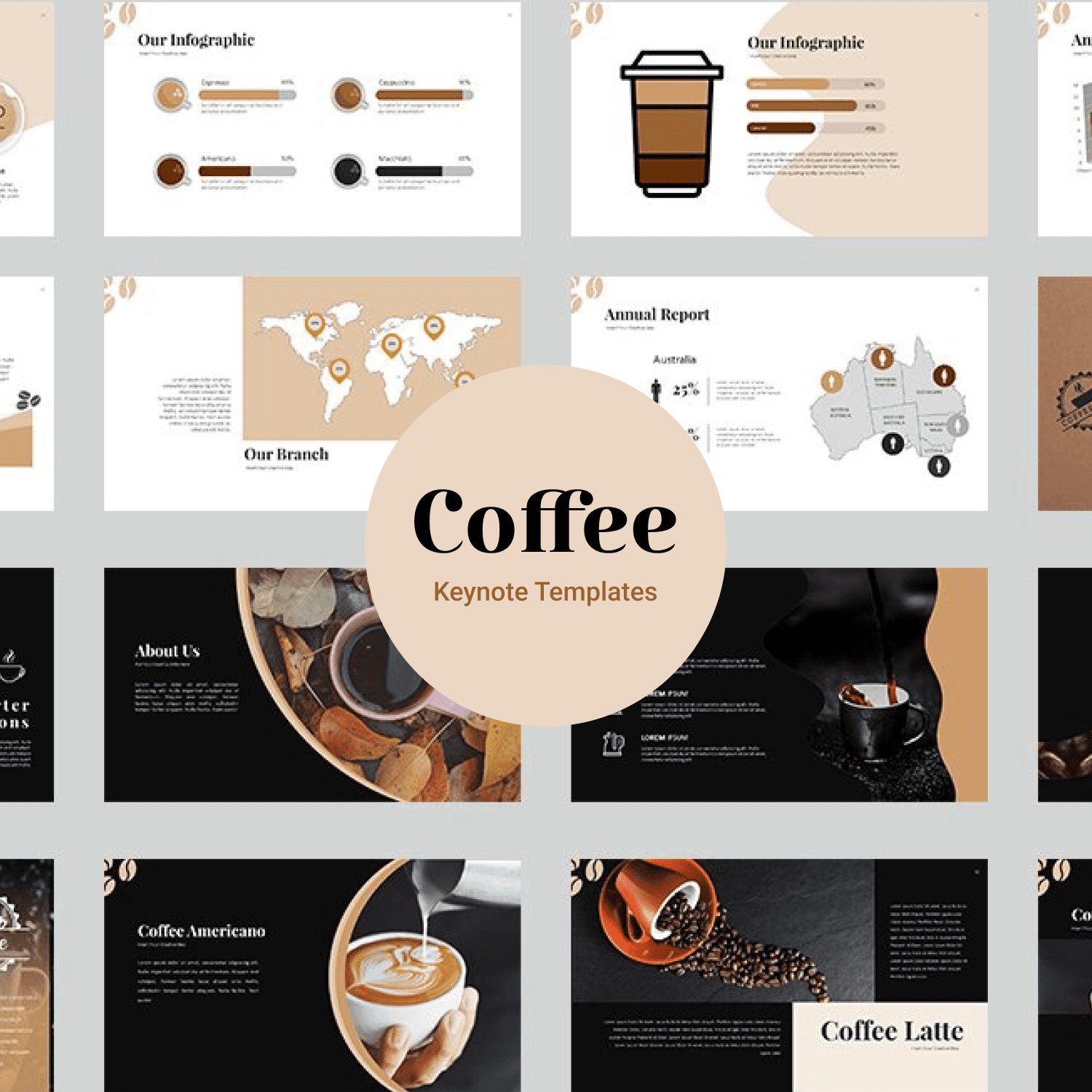 Coffee Keynote Templates.
