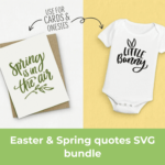 Easter & Spring quotes SVG bundle.