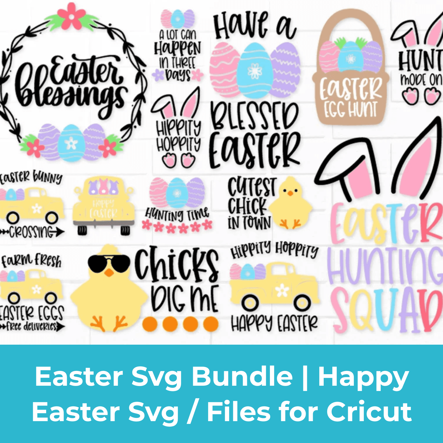 Easter Svg Bundle | Happy Easter Svg | Files for Cricut cover.