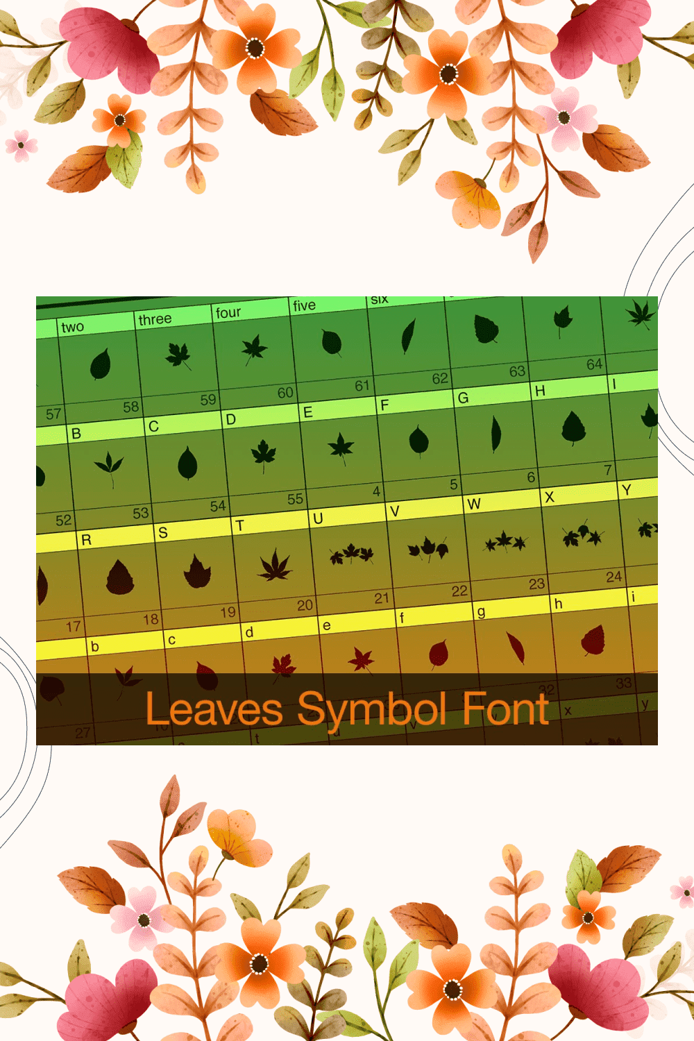 Leaves Symbol Font.