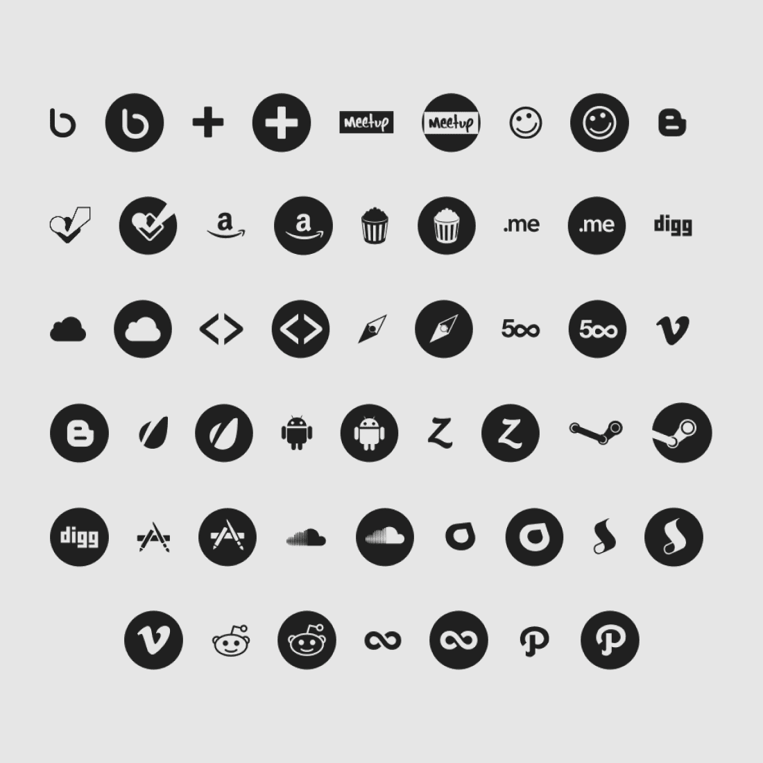 Social / Icon Font Package cover.