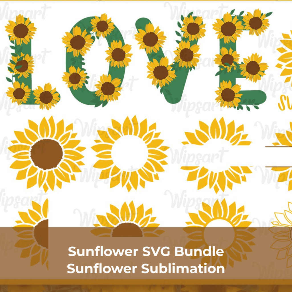 Sunflower Svg Bundle Sunflower Sublimation Masterbundles 