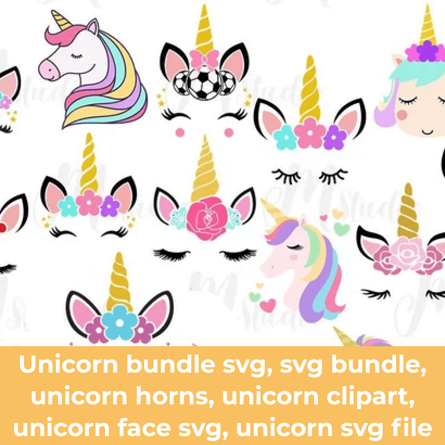 unicorn bundle svg.
