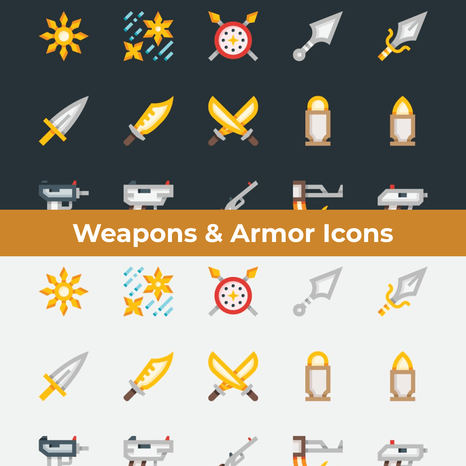 Weapons & Armor Icons cover image.