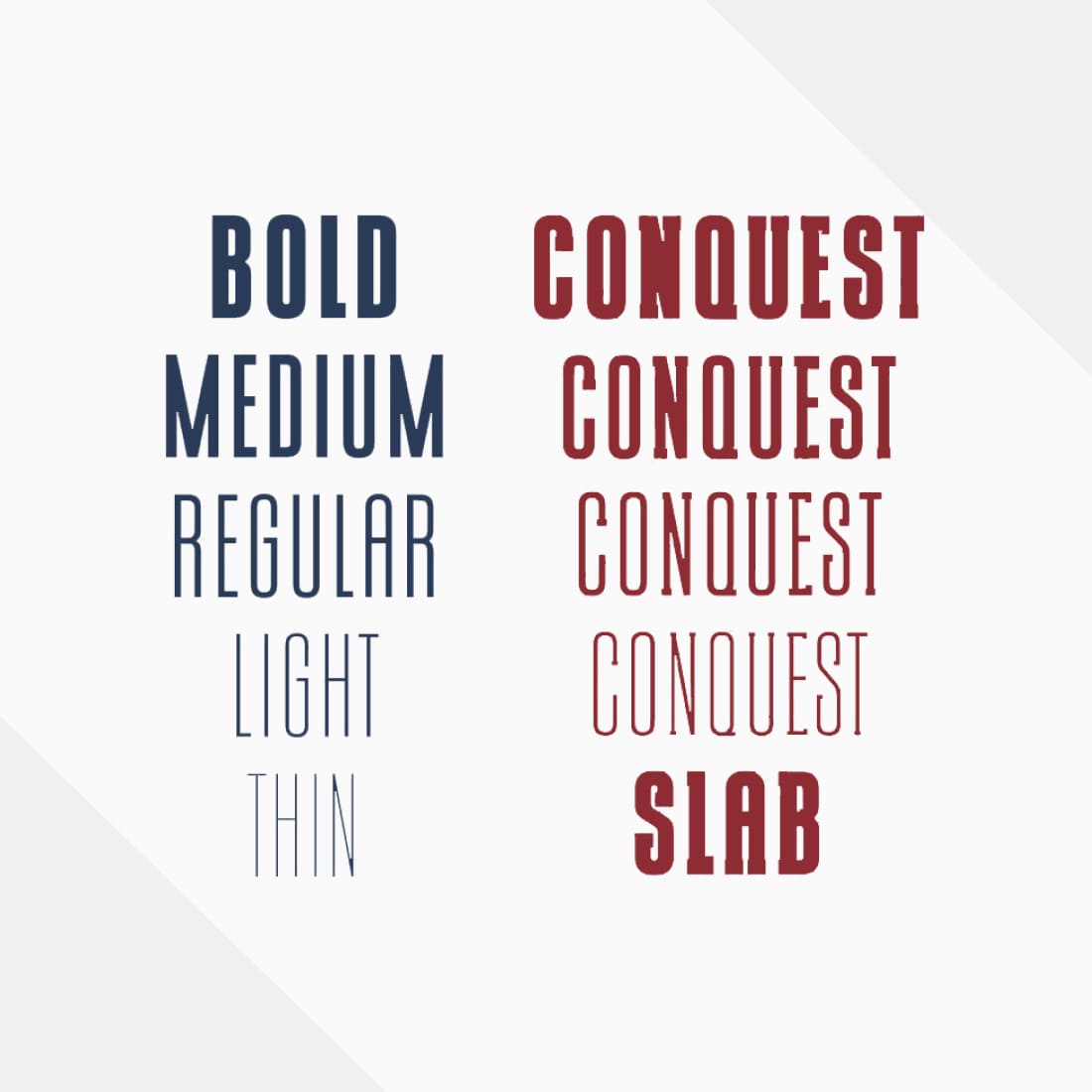 CONQUEST Sans & Slab Serif cover.