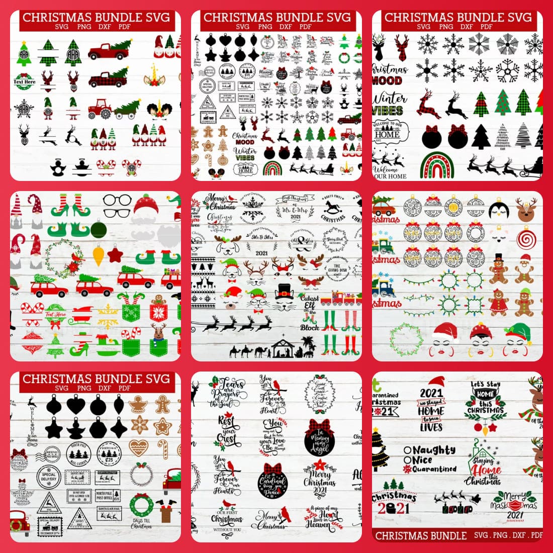 The BIG Christmas SVG bundle 420 designs,arabesque,gnome svg cover image.
