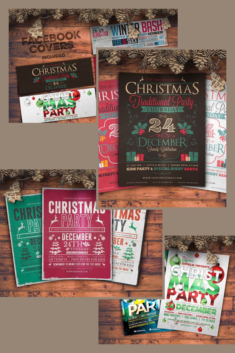 Christmas flyer collection.
