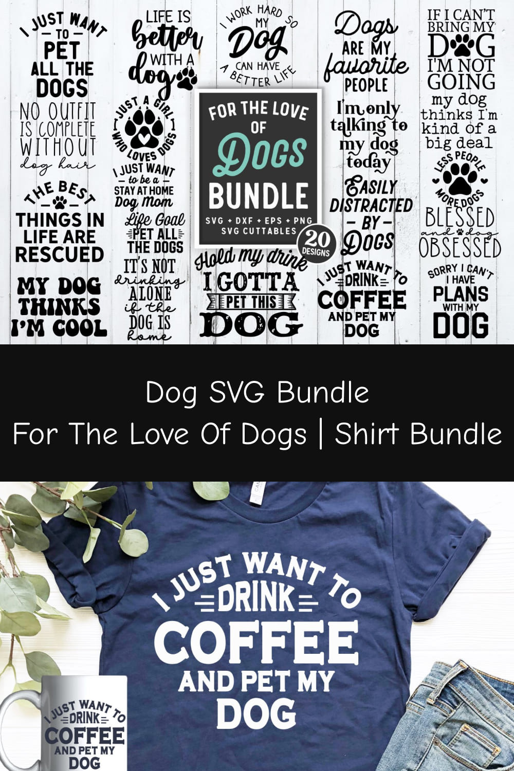 03 dog svg bundle for the love of dogs shirt bundle pinterest