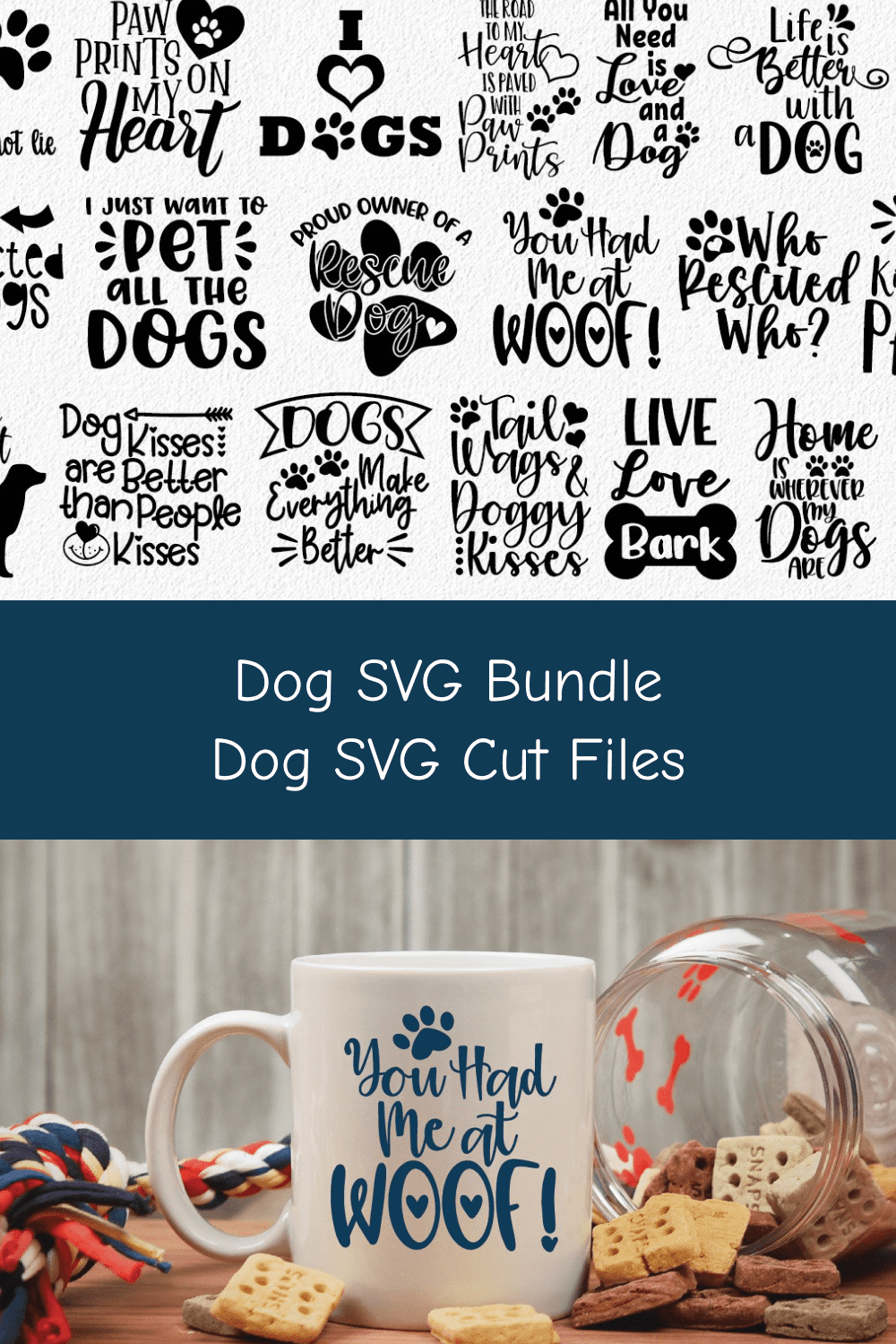Dog SVG Bundle - Dog SVG Cut Files.