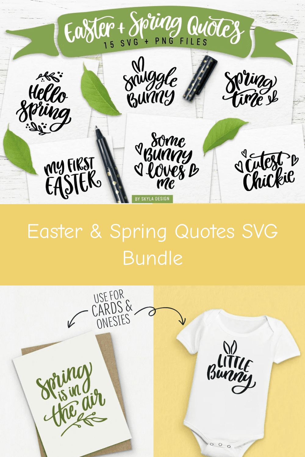 Easter & Spring Quotes SVG Bundle.