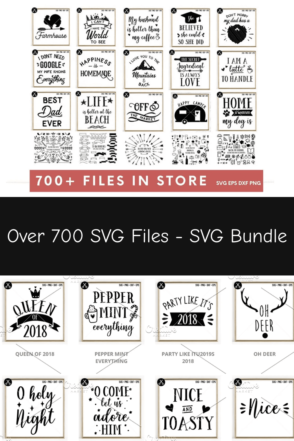 Over 700 SVG Files - SVG Bundle.