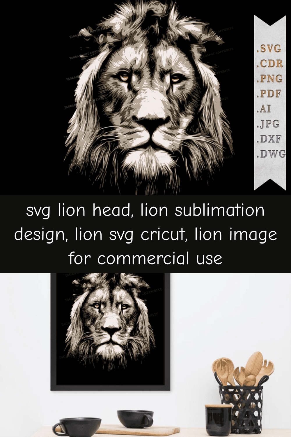 03 svg lion head lion sublimation design pinterest