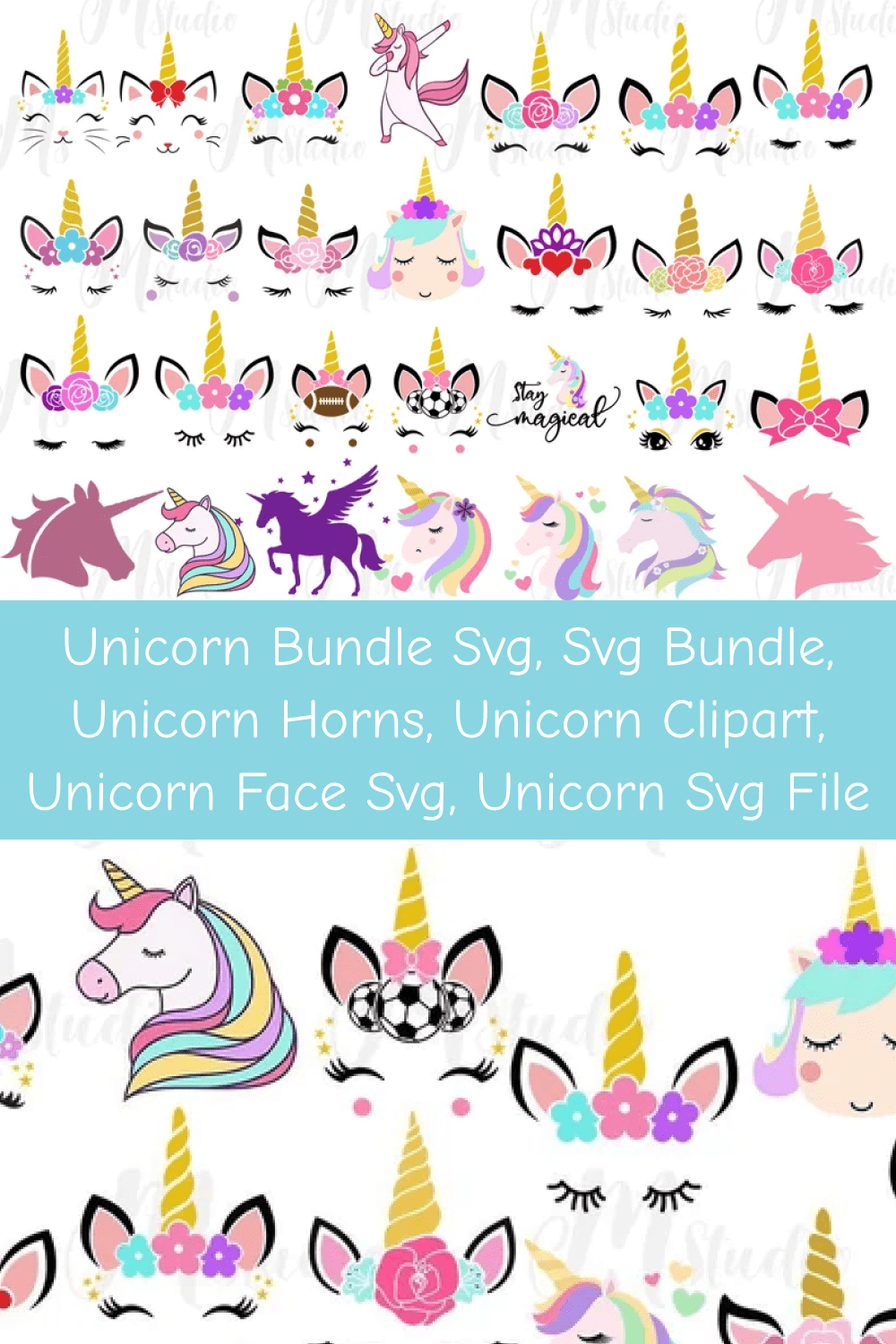 Unicorn Bundle SVG.