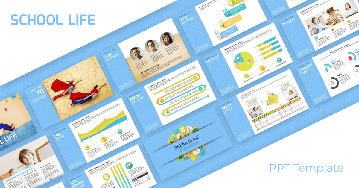 School Life Ppt Template Masterbundles School Life Ppt Template Masterbundles