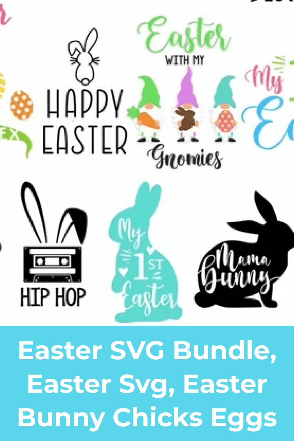 Easter SVG Bundle, Easter Svg, Easter Bunny Chicks Eggs.