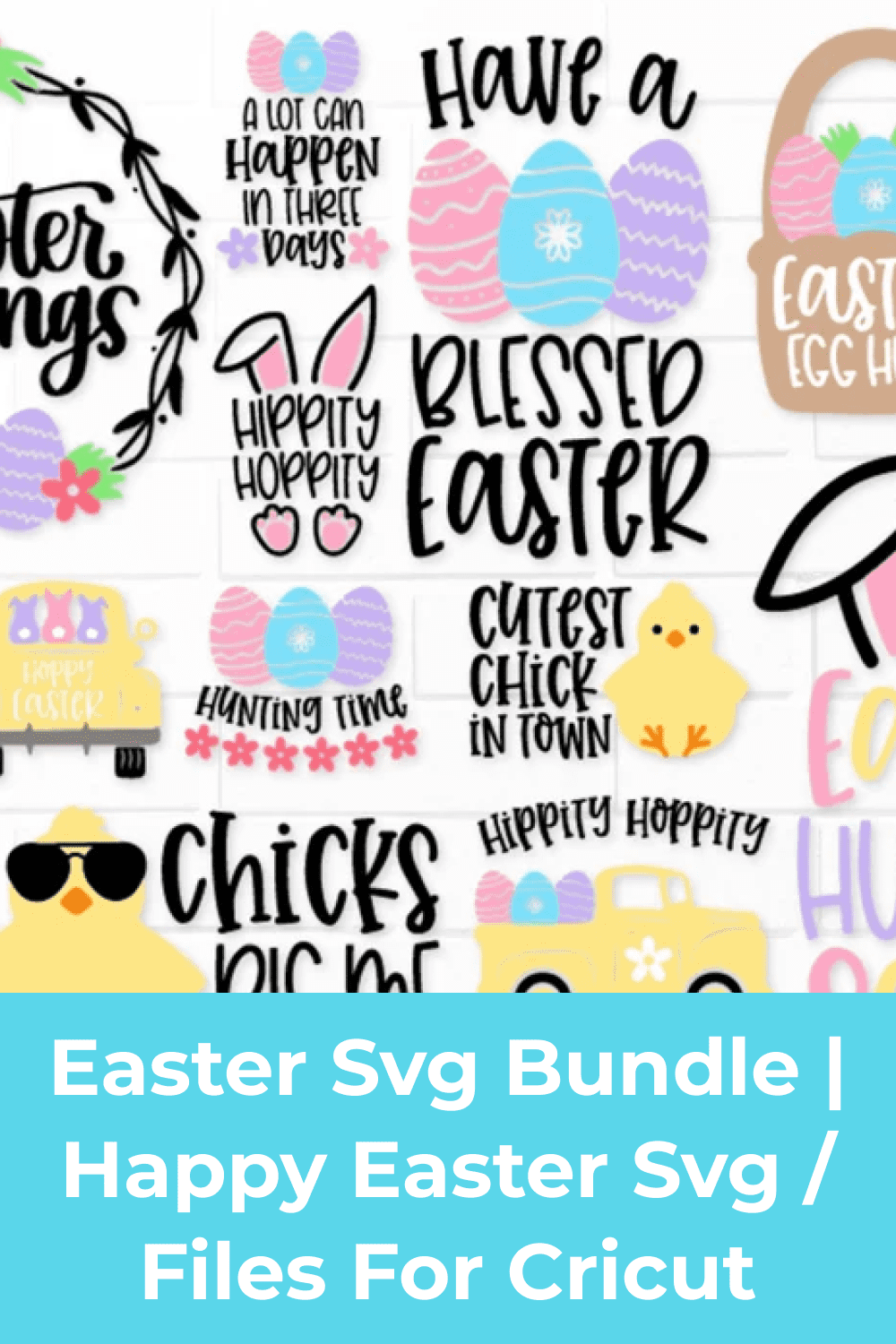 Easter Svg Bundle | Happy Easter Svg | Files for Cricut.