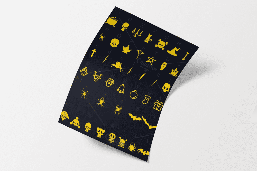 Symbols Font Collection - 450 Shapes - stickers collectiion.