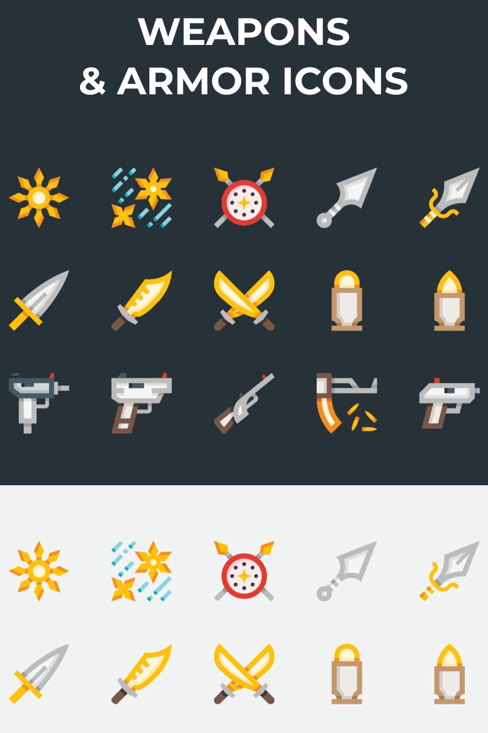 Weapons and Armor Icons.
