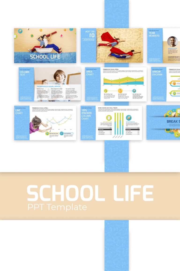 School Life Ppt Template Masterbundles School Life Ppt Template Masterbundles
