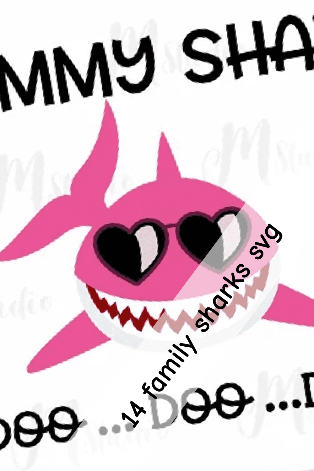Cute Shark SVG | Love Bites SVG Cut File.