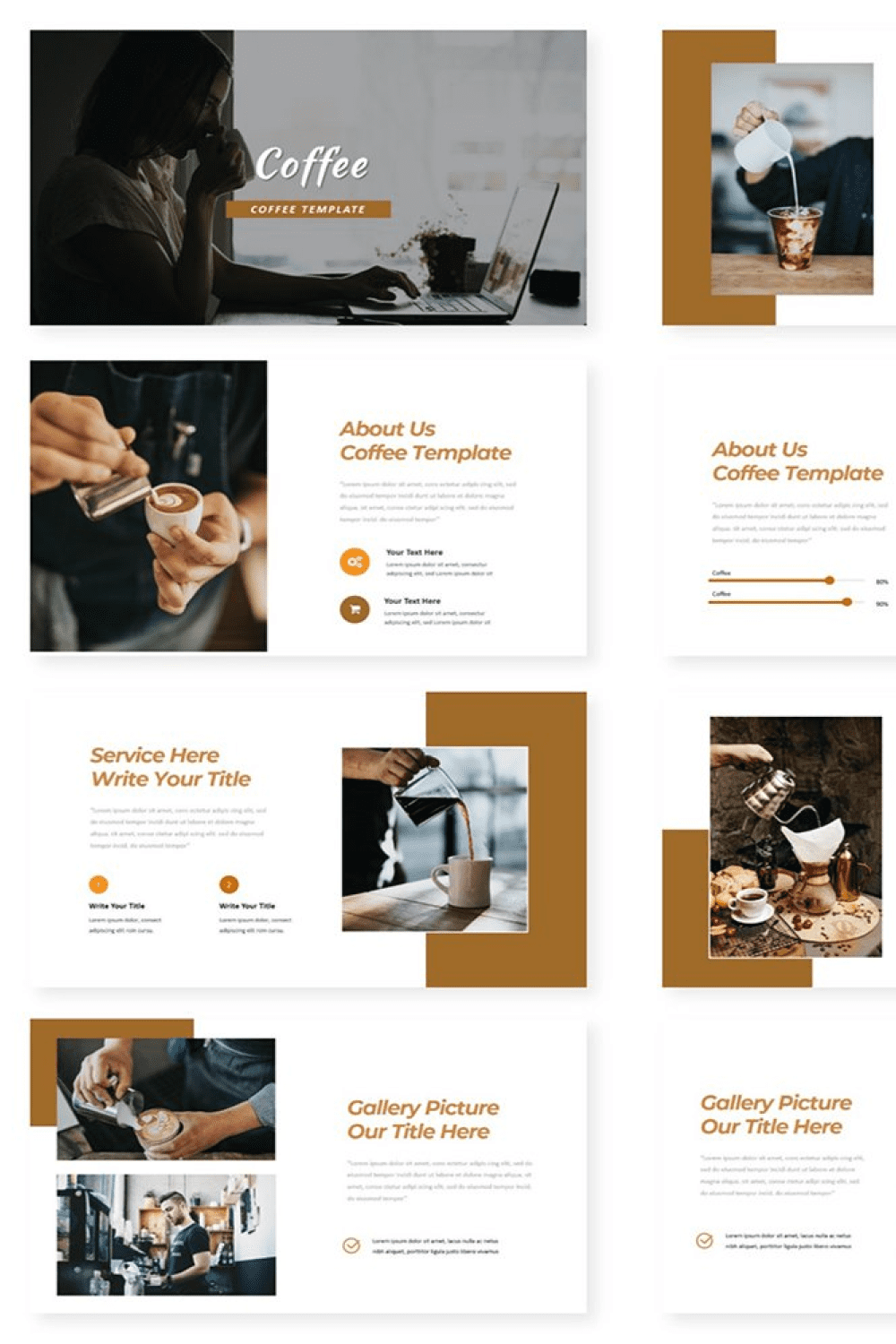 Coffee - Google Slide Template - preview image.