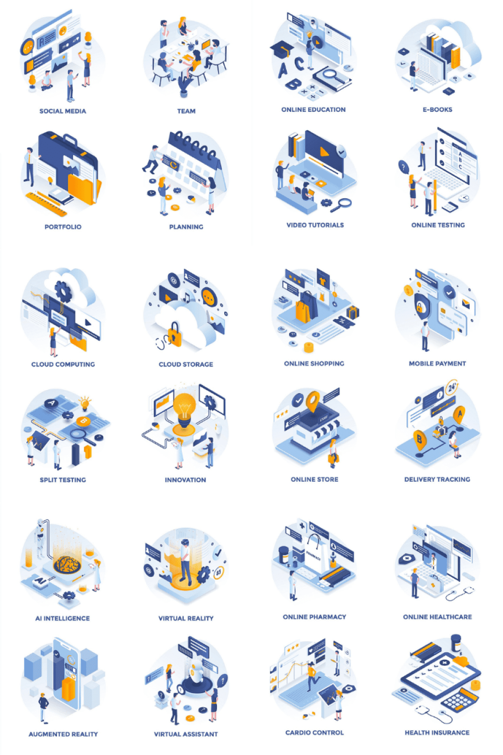 Set of Modern Isometric Concepts.