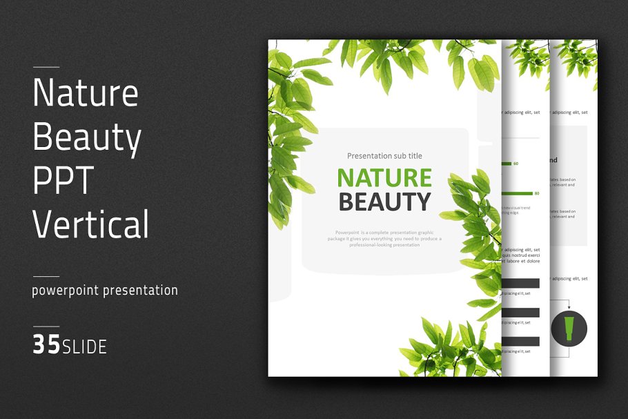 Cover image of Nature Beauty PPT Vertical.