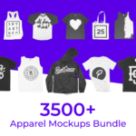3500 apparel mockups bundle.