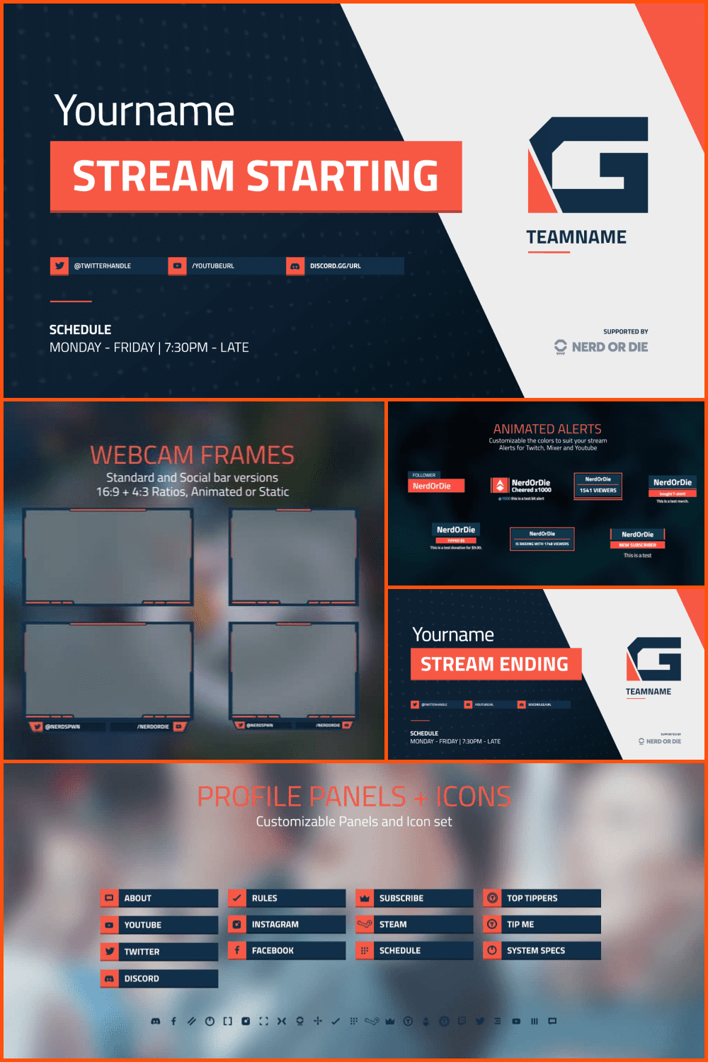A contemporary, sleek overlay design aimed at the competitive.