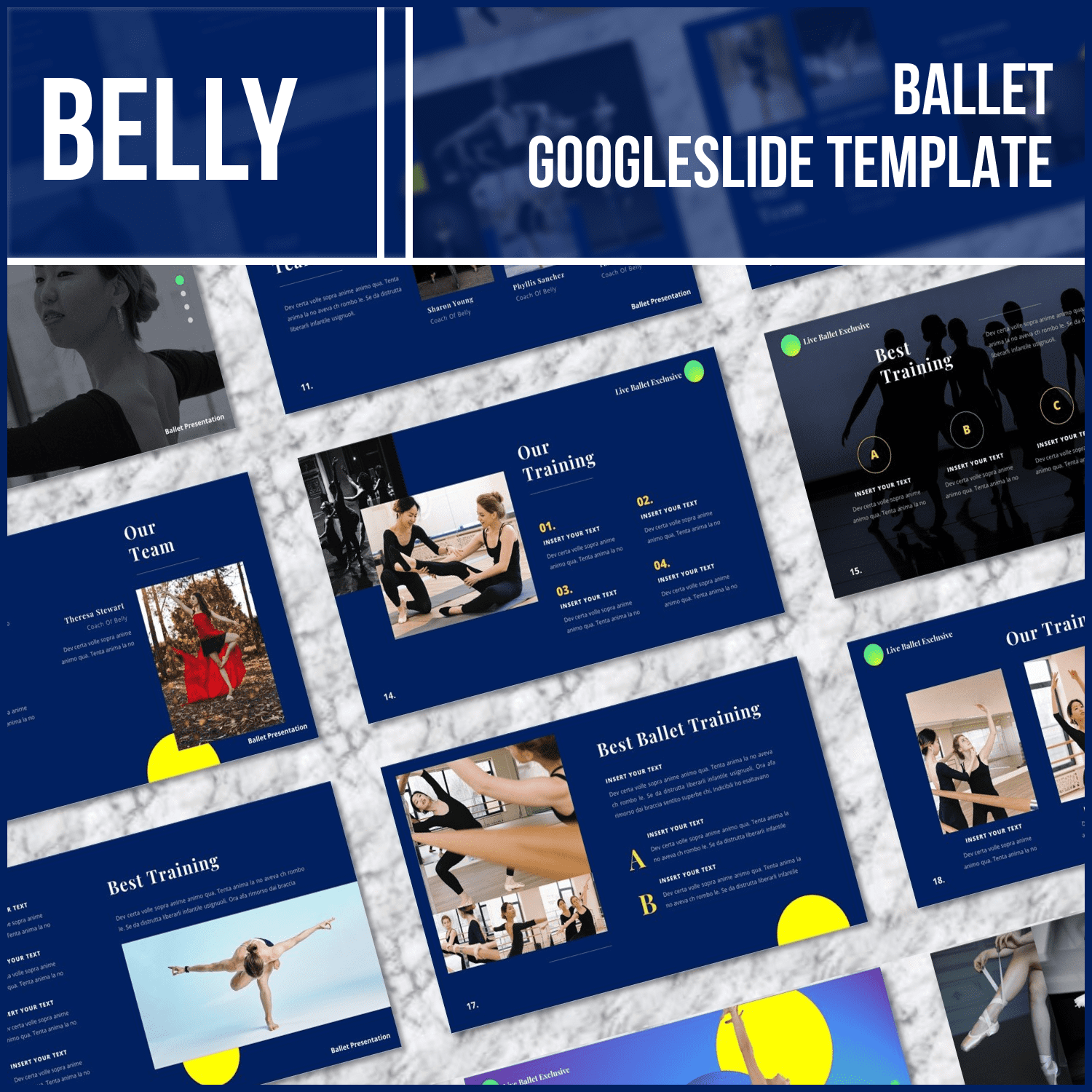 Belly - Ballet Googleslide Template.