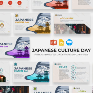 Culture Japan Presentation Template main cover.
